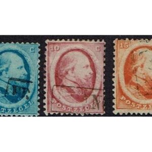 1864 tweede emissie . Koning Willem III