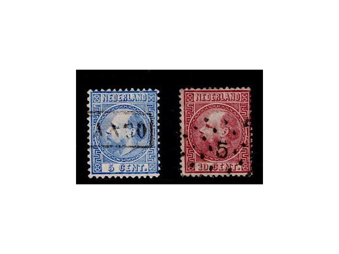 1867 5ct en 10ct nr. 7 en 8