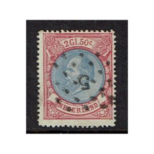 1872 2? gulden rood en blauw nr.29