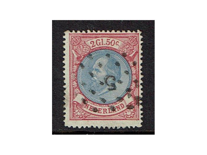 1872 2? gulden rood en blauw nr.29