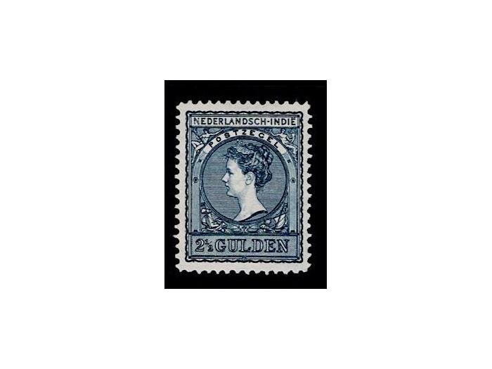 1908 Indië 2½ gld zwartblauw nr. 59