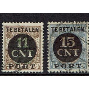 1924 postpakketverrekenzegels (PV1/PV2)