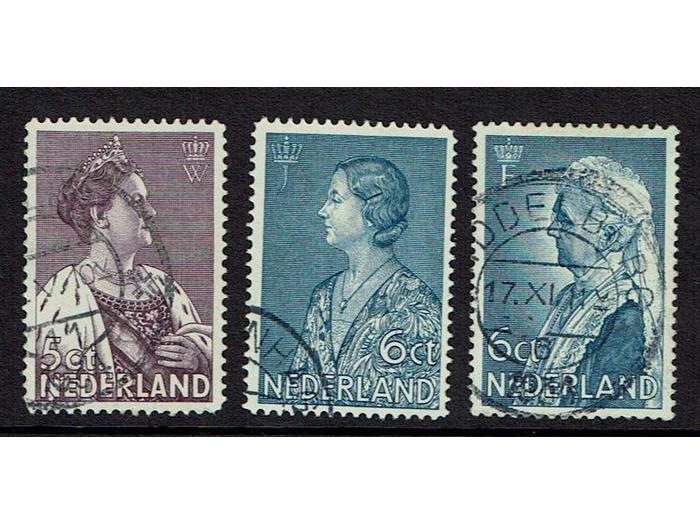 1934 drie koninginnen nr 265/266+269