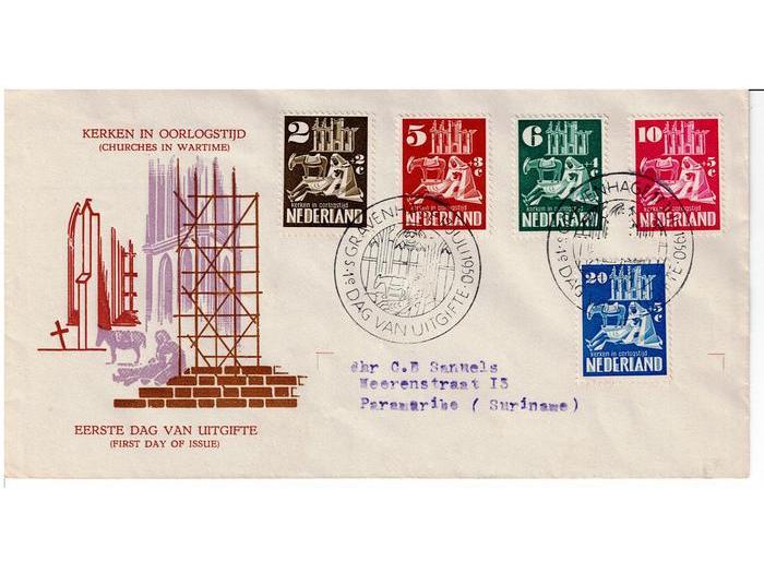 1950 kerken op EERSTEDAGENVELOP E2