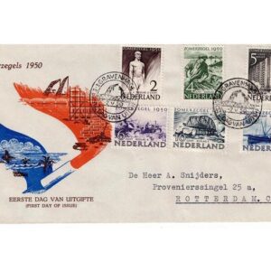 1950 zomer op eerstedagenvelop E1