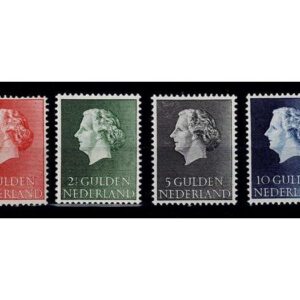 1954-1957 hoge waardes Juliana 637/640