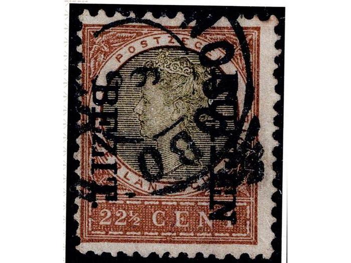 1908 22½ct bezit buiten 93F, gebruikt