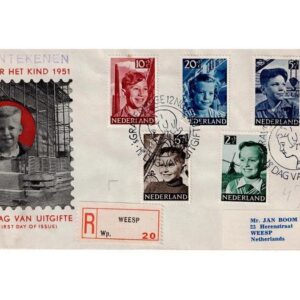 1951 kind op eerstedagenvelop E6