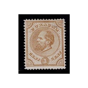 koning Willem III 3 ct lichtbruin nr. 2