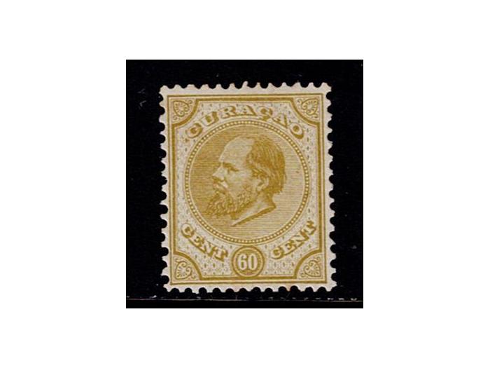 koning Willem III 60ct olijfgeel nr. 10