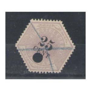 kwartje telegram met NVPH certificaat