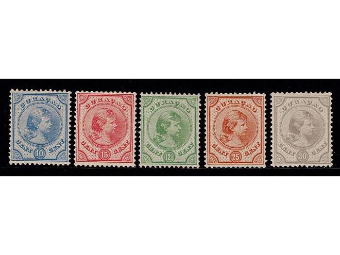 1891-95 kon. Wilhelmina nr. 19/23