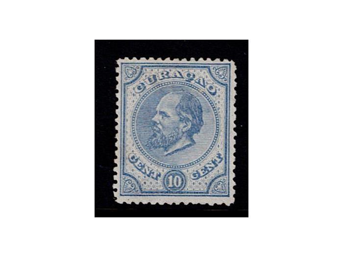 koning Willem III 10ct ultramar nr. 4