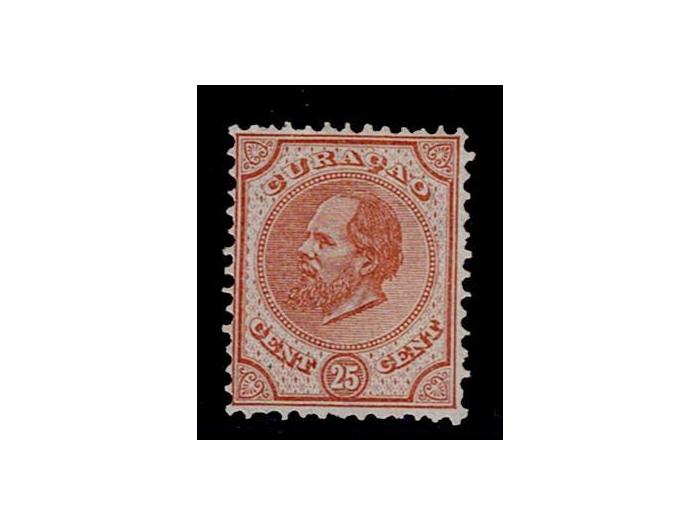koning Willem III 25ct oranjebr. nr. 7