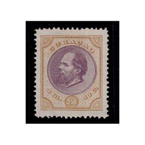 koning Willem III 2½ gld olijfg/lila nr. 12