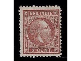 1876 Indië 2 ct lilabruin nr. 5