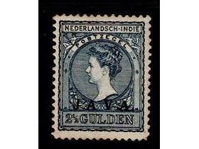 1908 java 2½ gld zwartblauw nr. 80