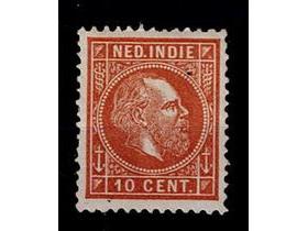 Indië 10ct oranjebruin nr. 9