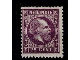 Indië 25ct donkerpaars nr. 13