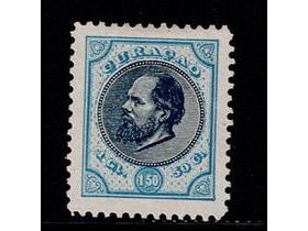 koning Willem III 1½ gld  blauw nr.11