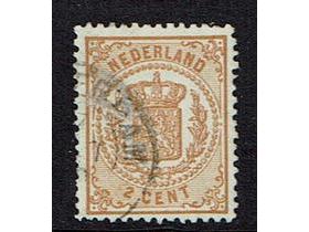 1870 2ct geel wapenzegel nr. 17