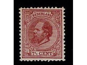1888 7½ct chocoladebruin nr. 20